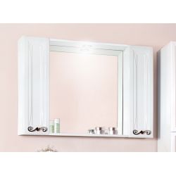 Зеркало для ванной Адель 105 с двумя шкафчиками