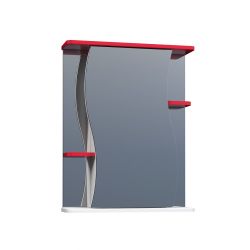 Зеркальный шкаф Alessandro 3 - 55 красный