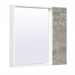 Зеркальный шкаф Руно Манхэттен 65 серый бетон