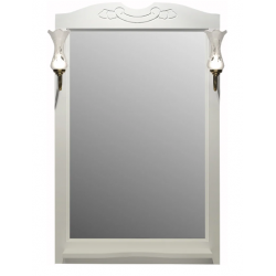 Зеркало Opadiris Брунелла 65 с полкой белое матовое