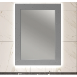 Зеркало-шкаф Opadiris Луиджи 70 с подсветкой серое матовое