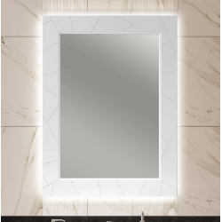 Зеркало-шкаф Opadiris Луиджи 70 с подсветкой белое