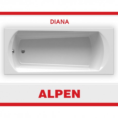 Акриловая ванна Alpen Diana 140 на 70