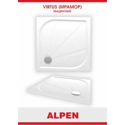Душевой поддон из литого мрамора Alpen Virtus