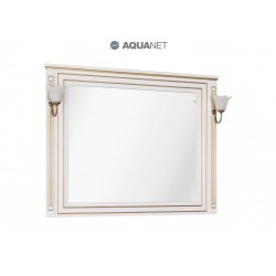 Зеркало Aquanet Паола 120 белый/золото