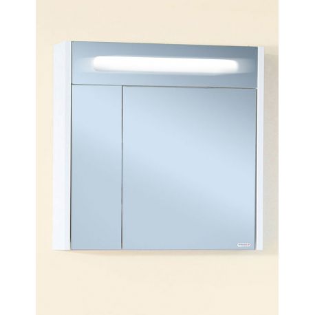 Зеркало для ванной Палермо 74 белый глянец